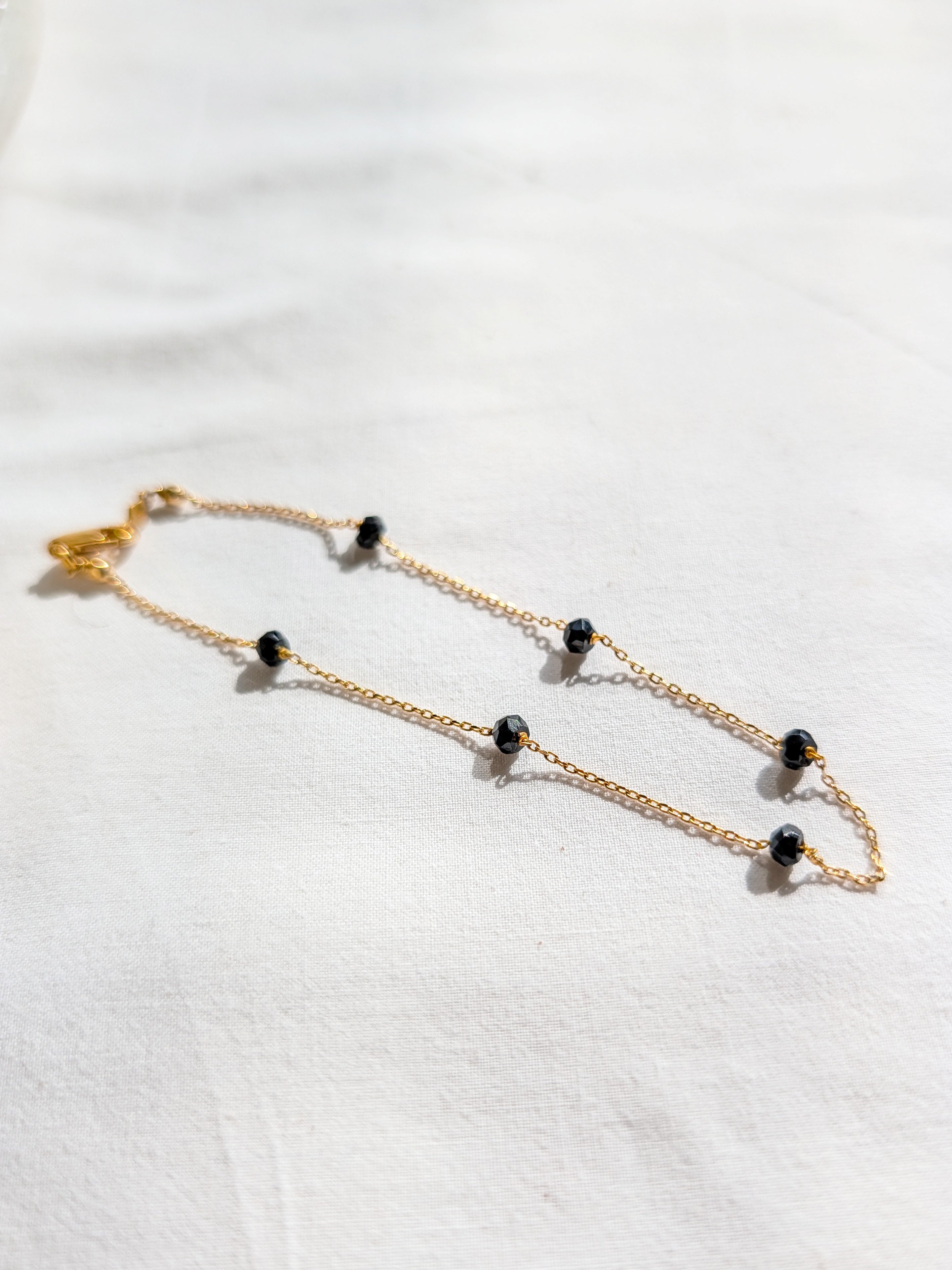 bhava - Black Spinel Baati Anklet