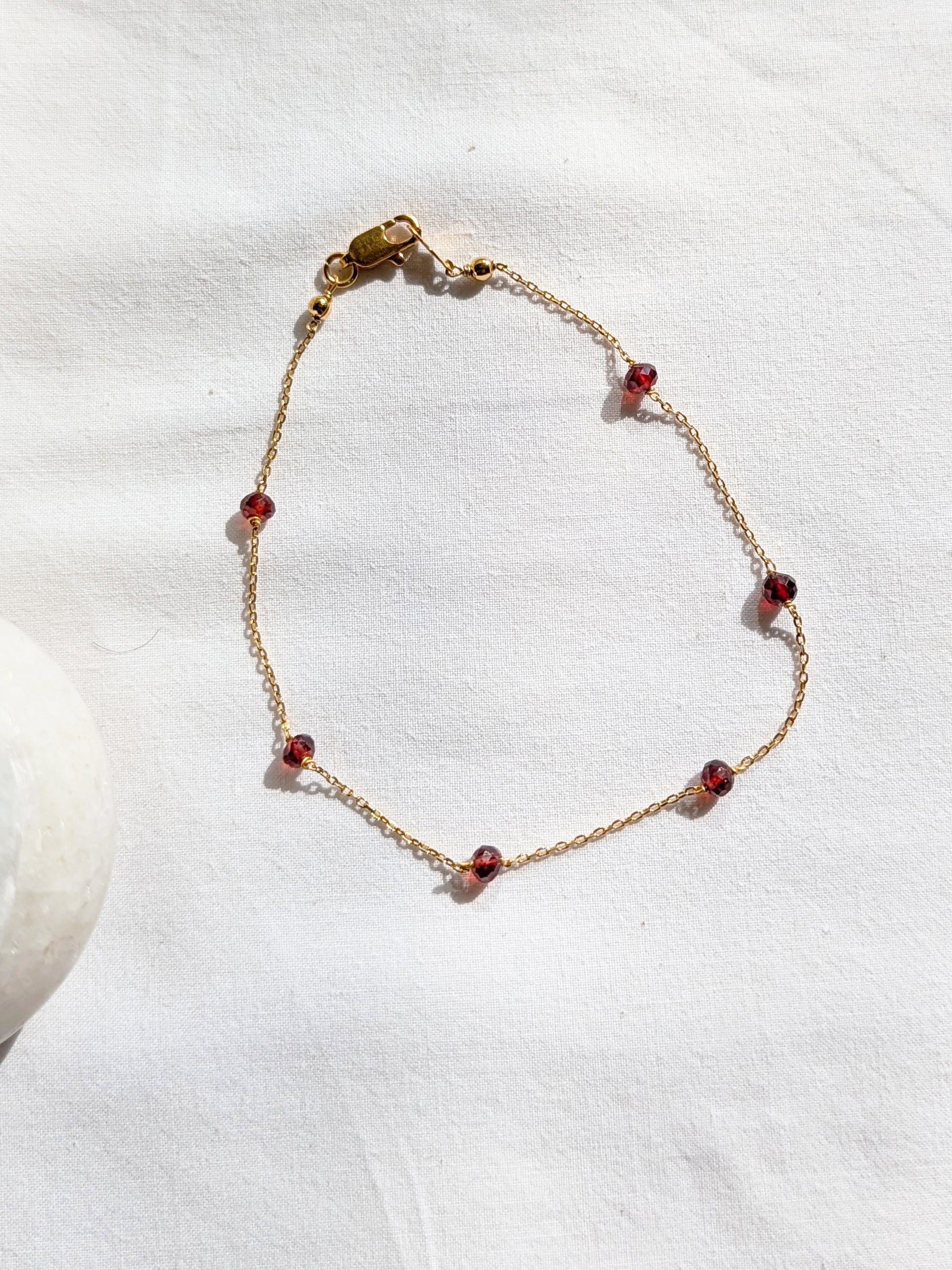 bhava - Garnet Baati Anklet