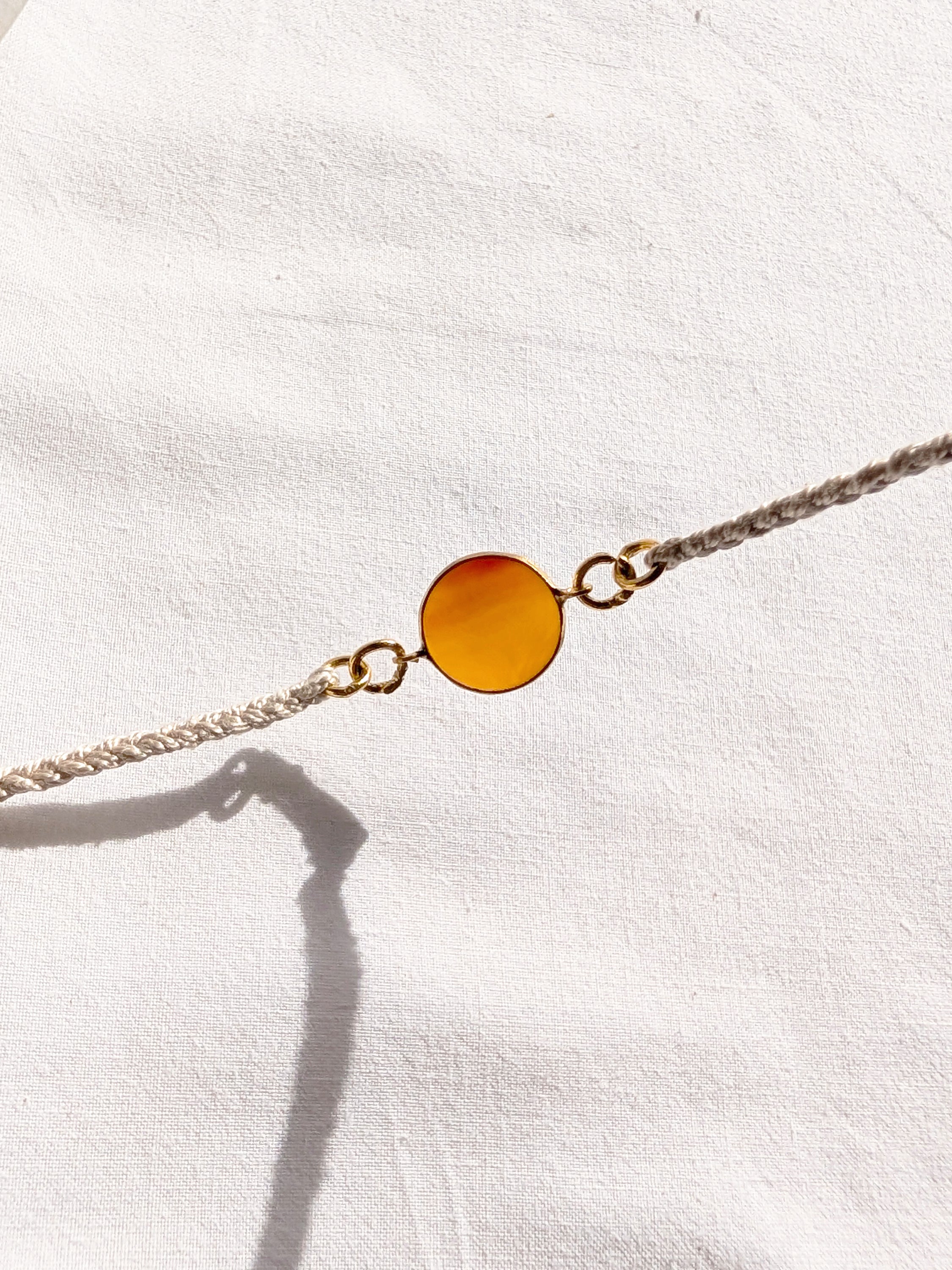 matsya - Carnelian Round Charm Rakhi