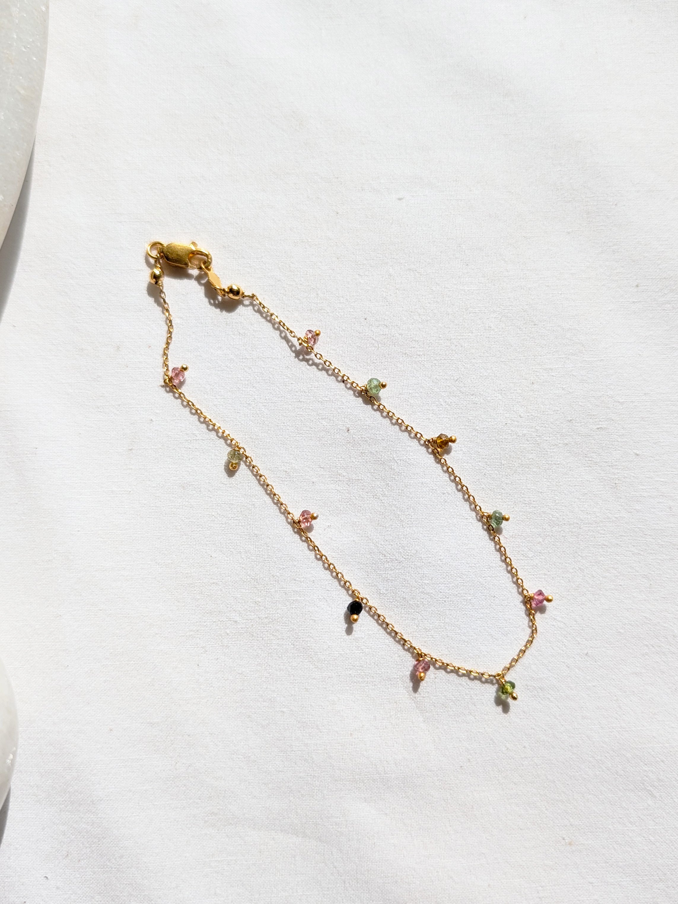 apita - Tourmaline Baati Drop Anklet