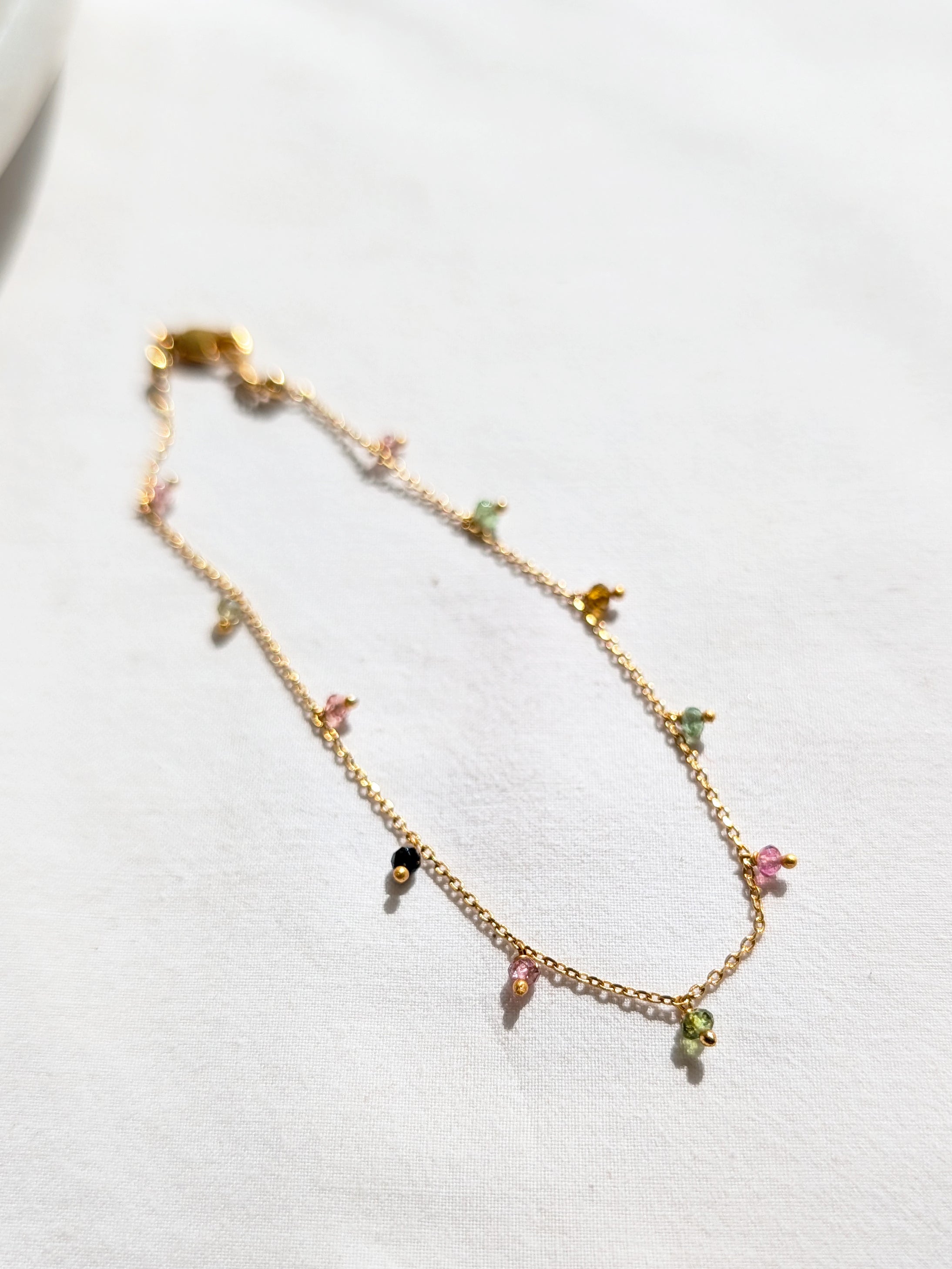 apita - Tourmaline Baati Drop Anklet