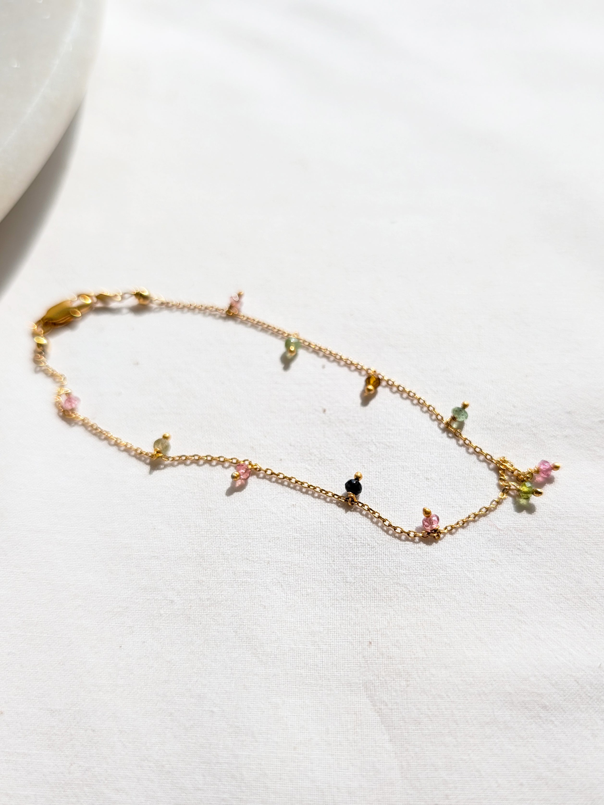 apita - Tourmaline Baati Drop Anklet