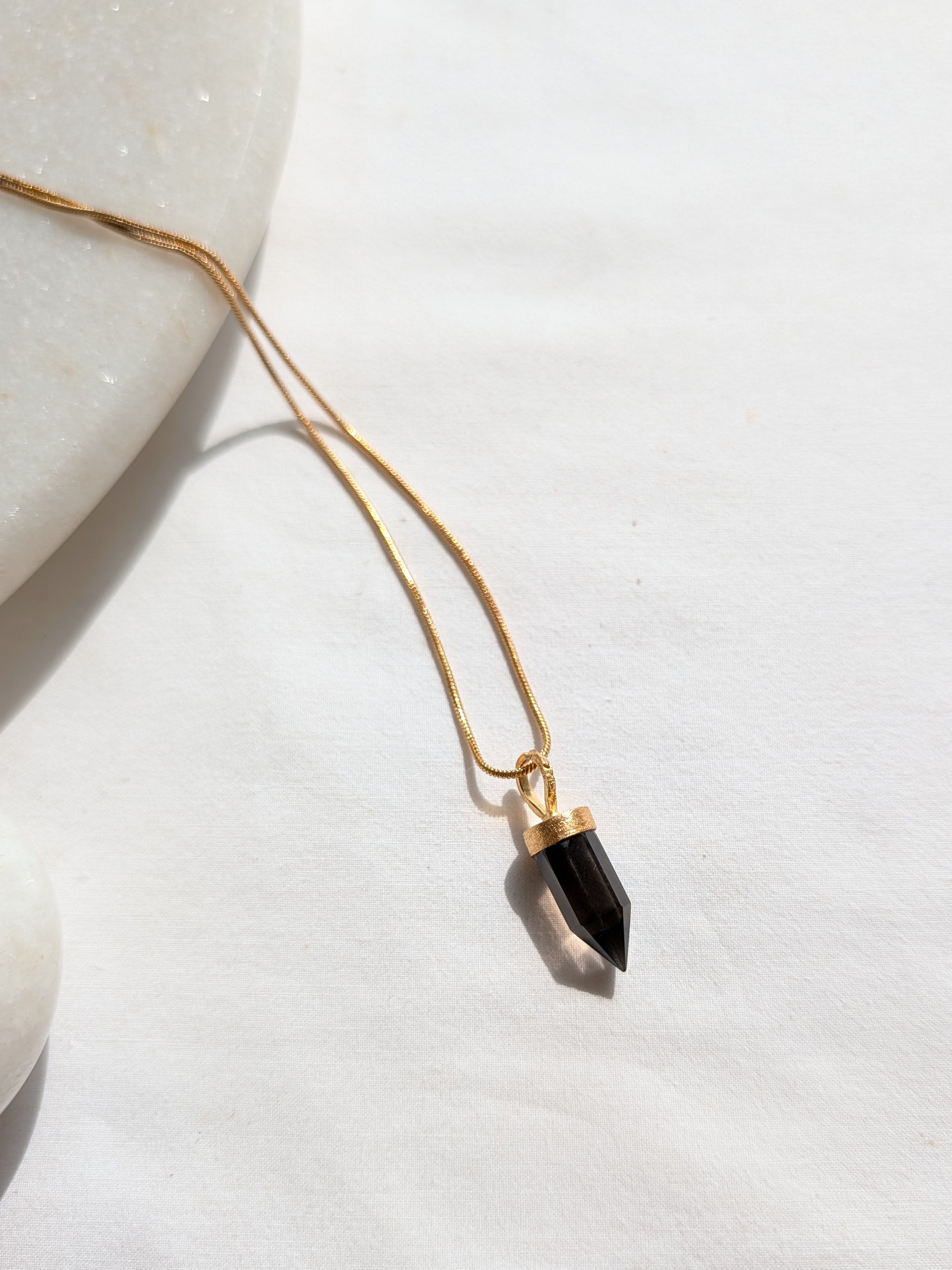 arrow - Smoky Quartz Men's Pendant