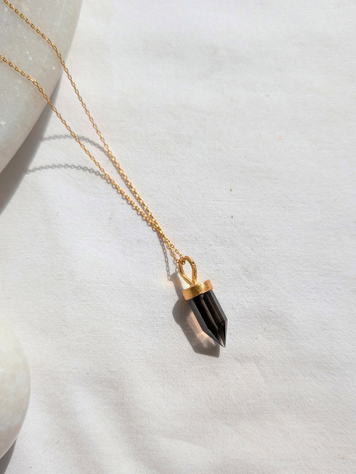vira - Smoky Quartz Arrow Pendant
