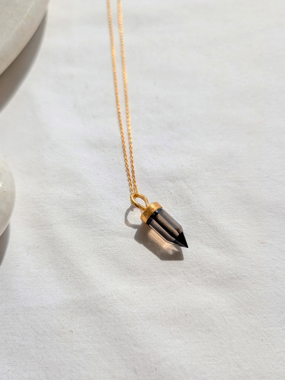 vira - Smoky Quartz Arrow Pendant