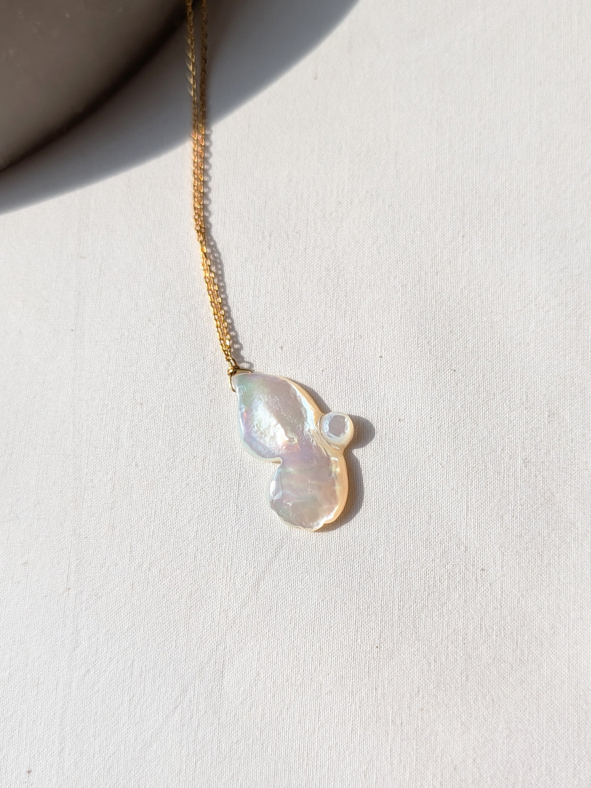 aroha- Mother of Pearl Butterfly Pendant