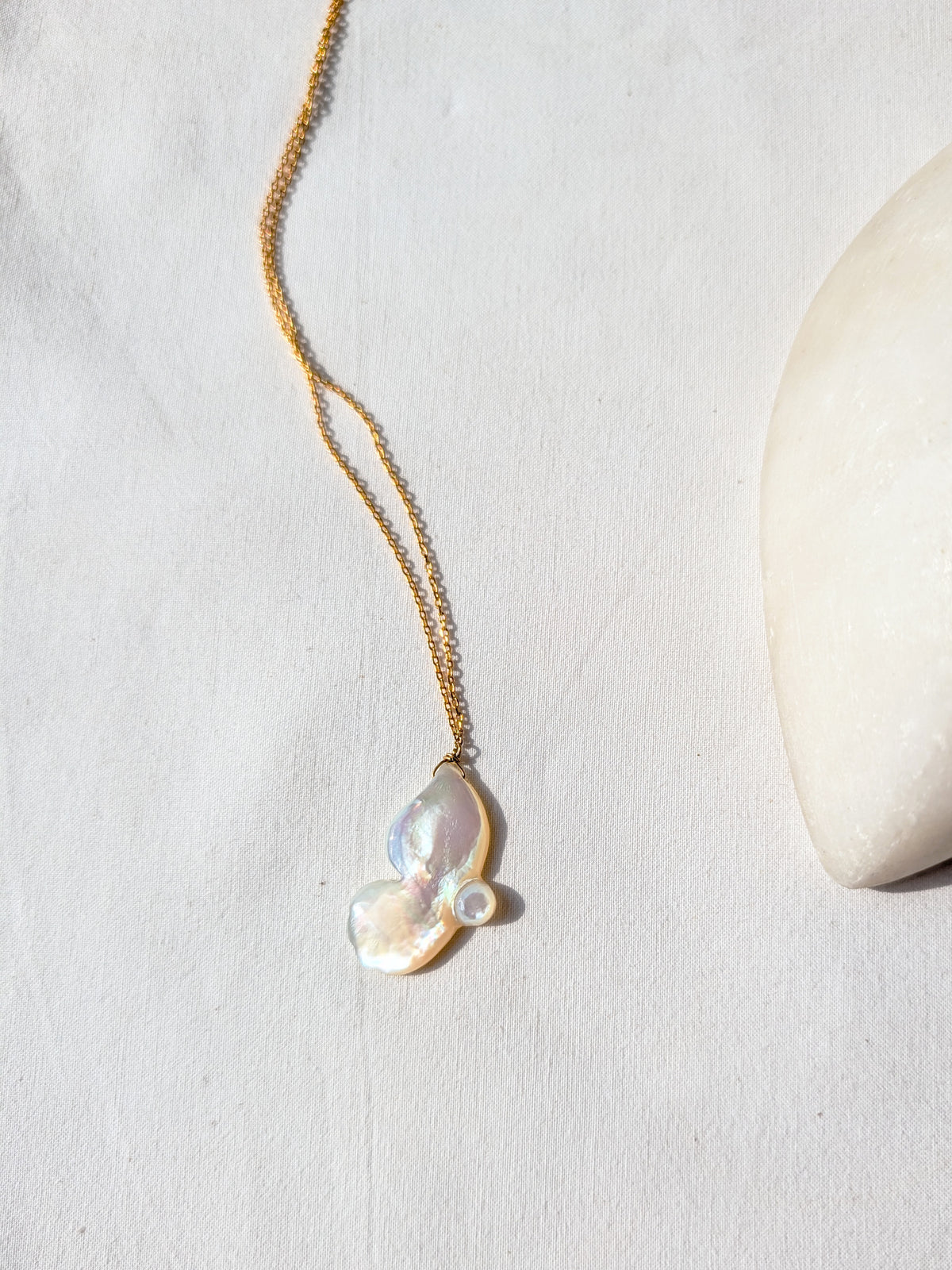 aroha- Mother of Pearl Butterfly Pendant