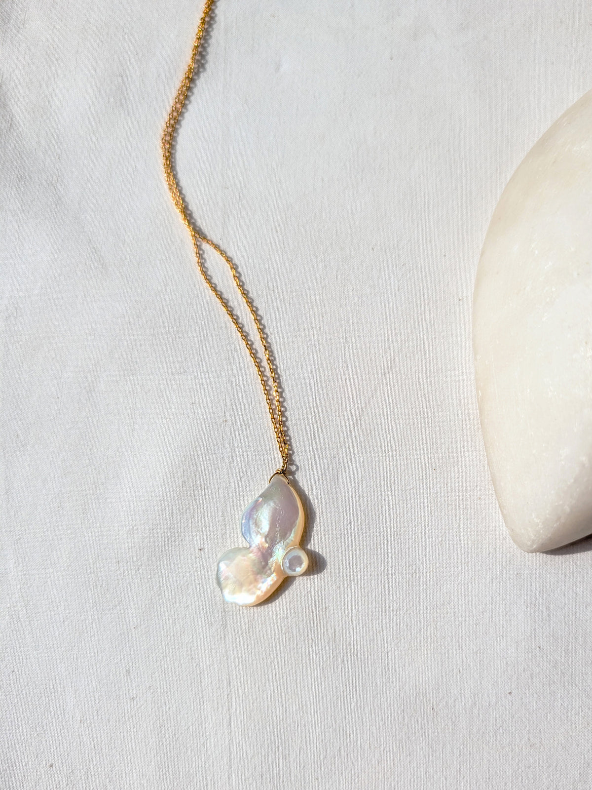 aroha- Mother of Pearl Butterfly Pendant