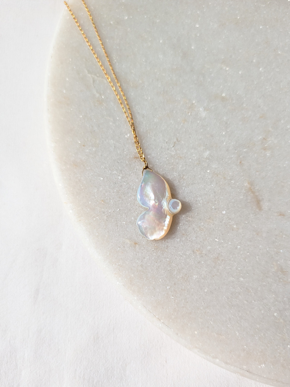 aroha- Mother of Pearl Butterfly Pendant