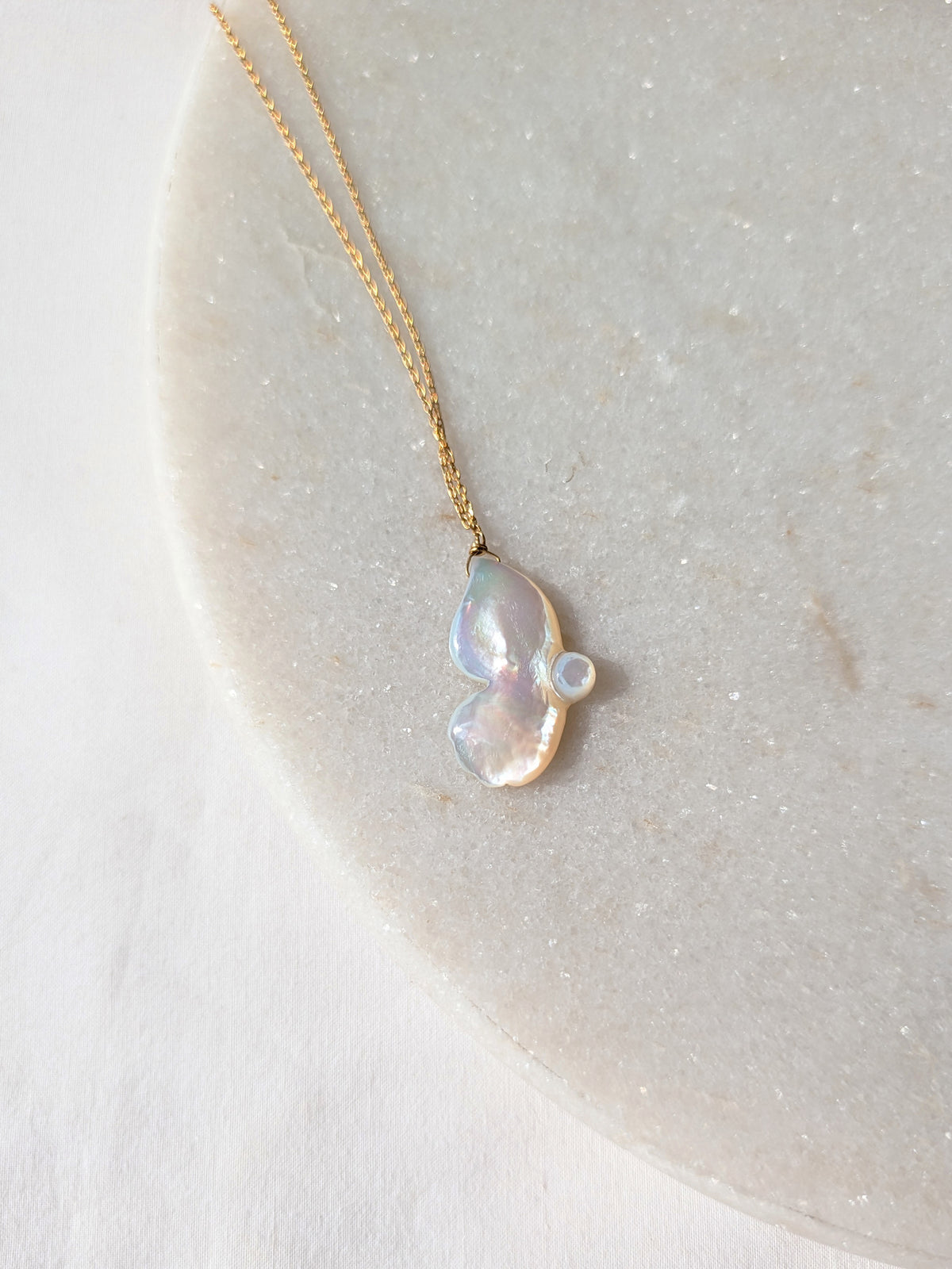 aroha- Mother of Pearl Butterfly Pendant