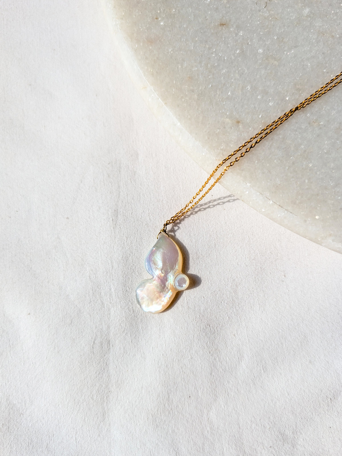 aroha- Mother of Pearl Butterfly Pendant