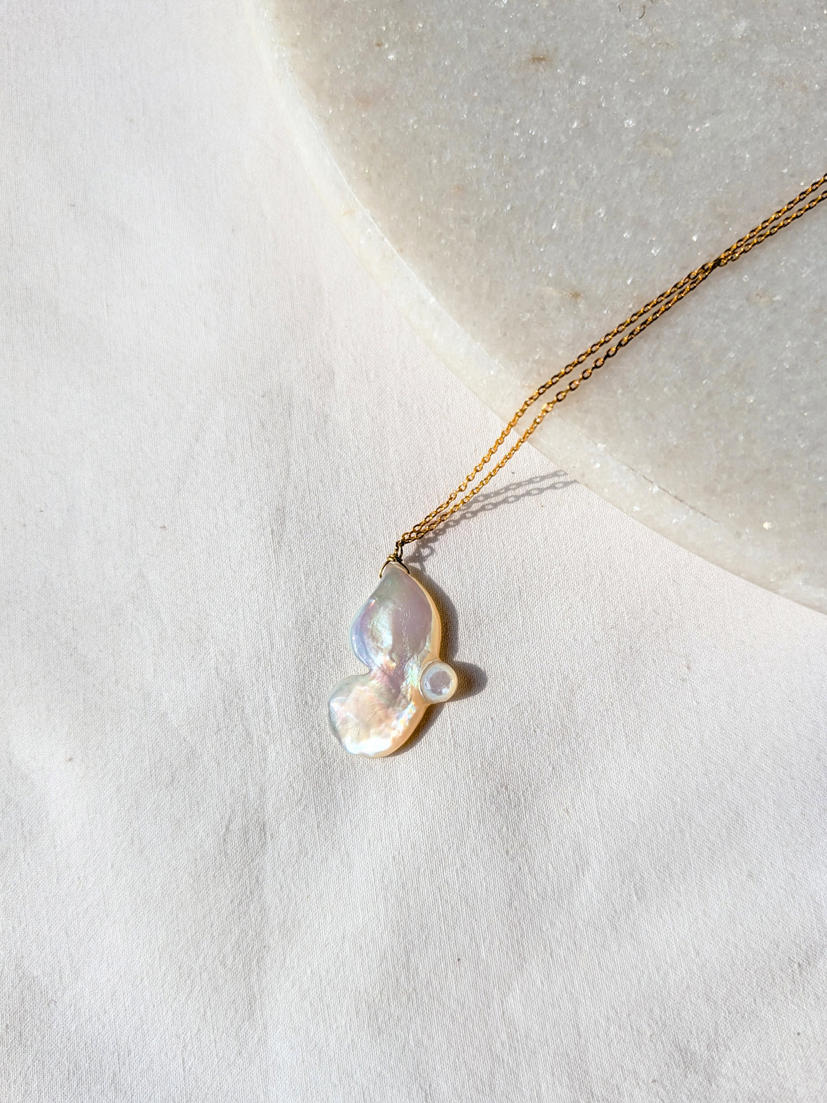 aroha- Mother of Pearl Butterfly Pendant