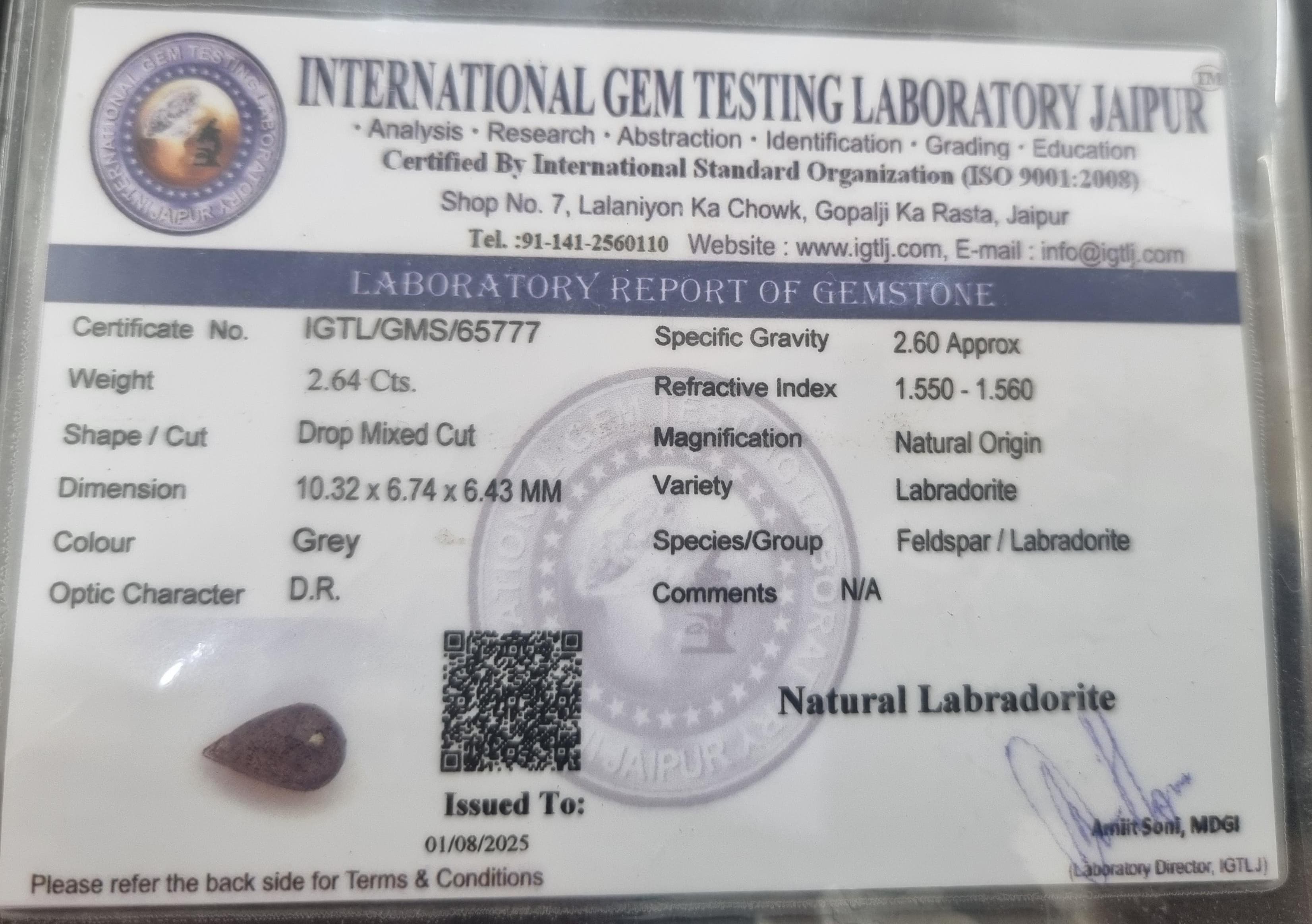 Certification
