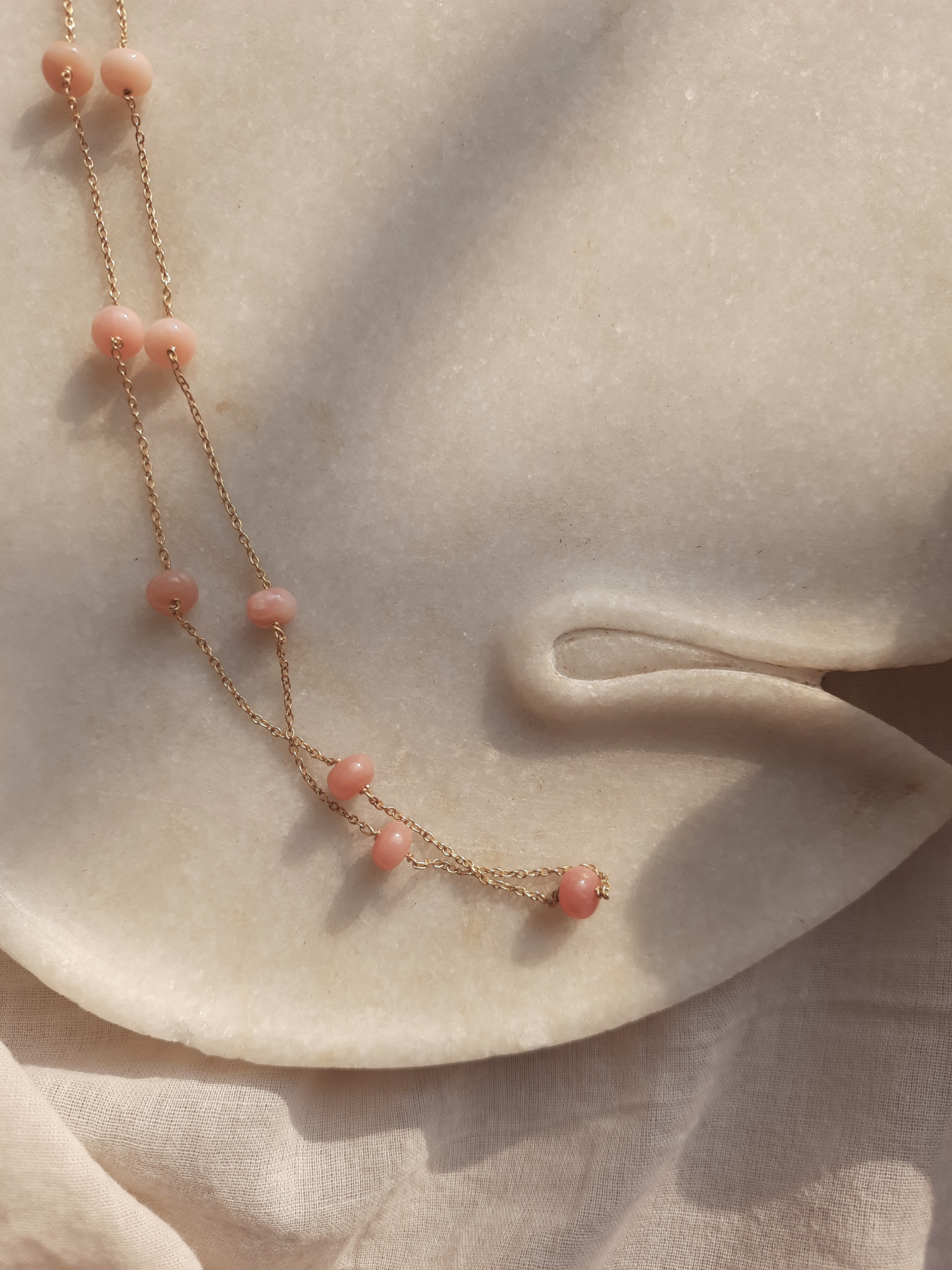 veti - Pink Opal Baati Choker