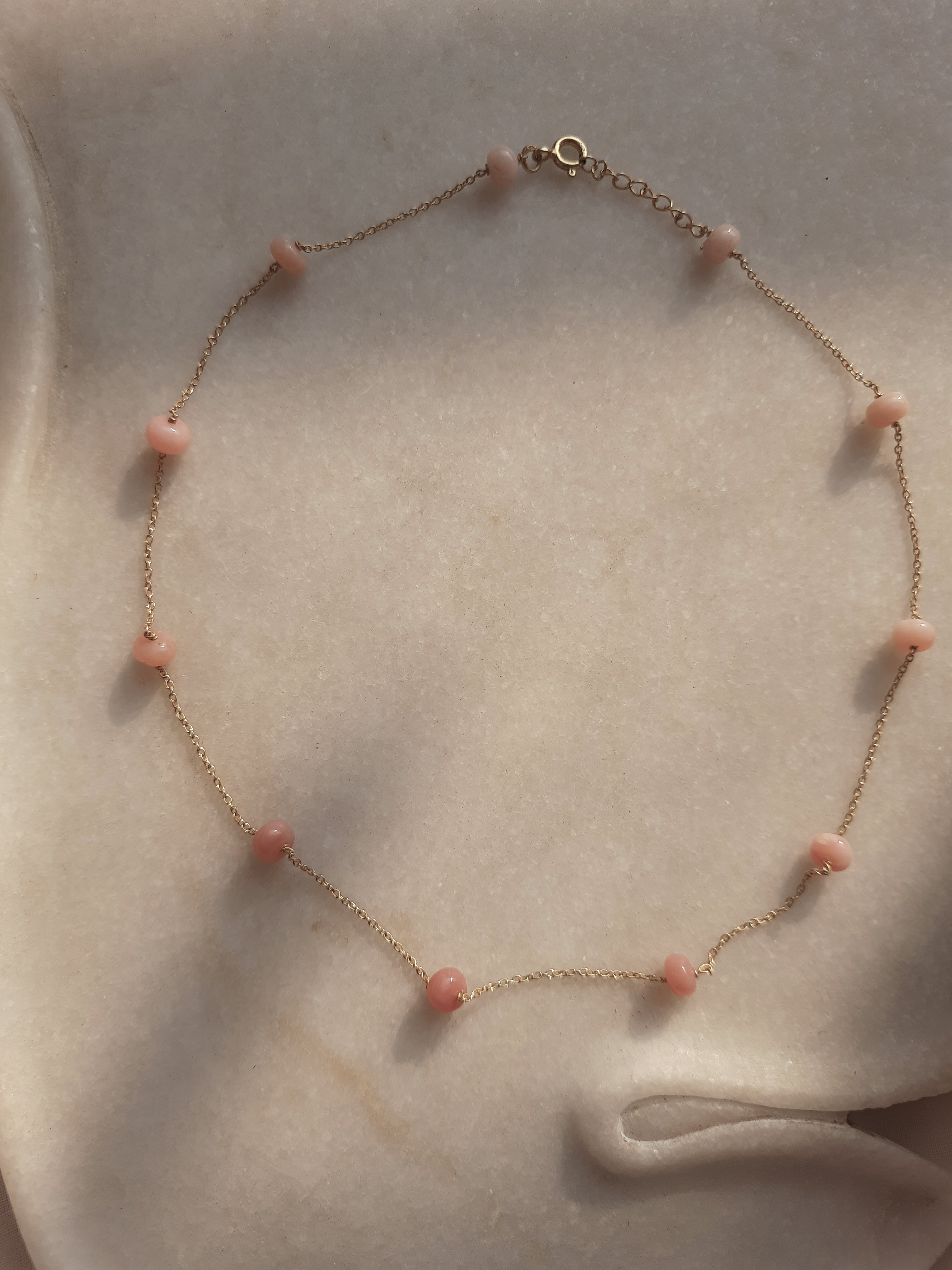 veti - Pink Opal Baati Choker