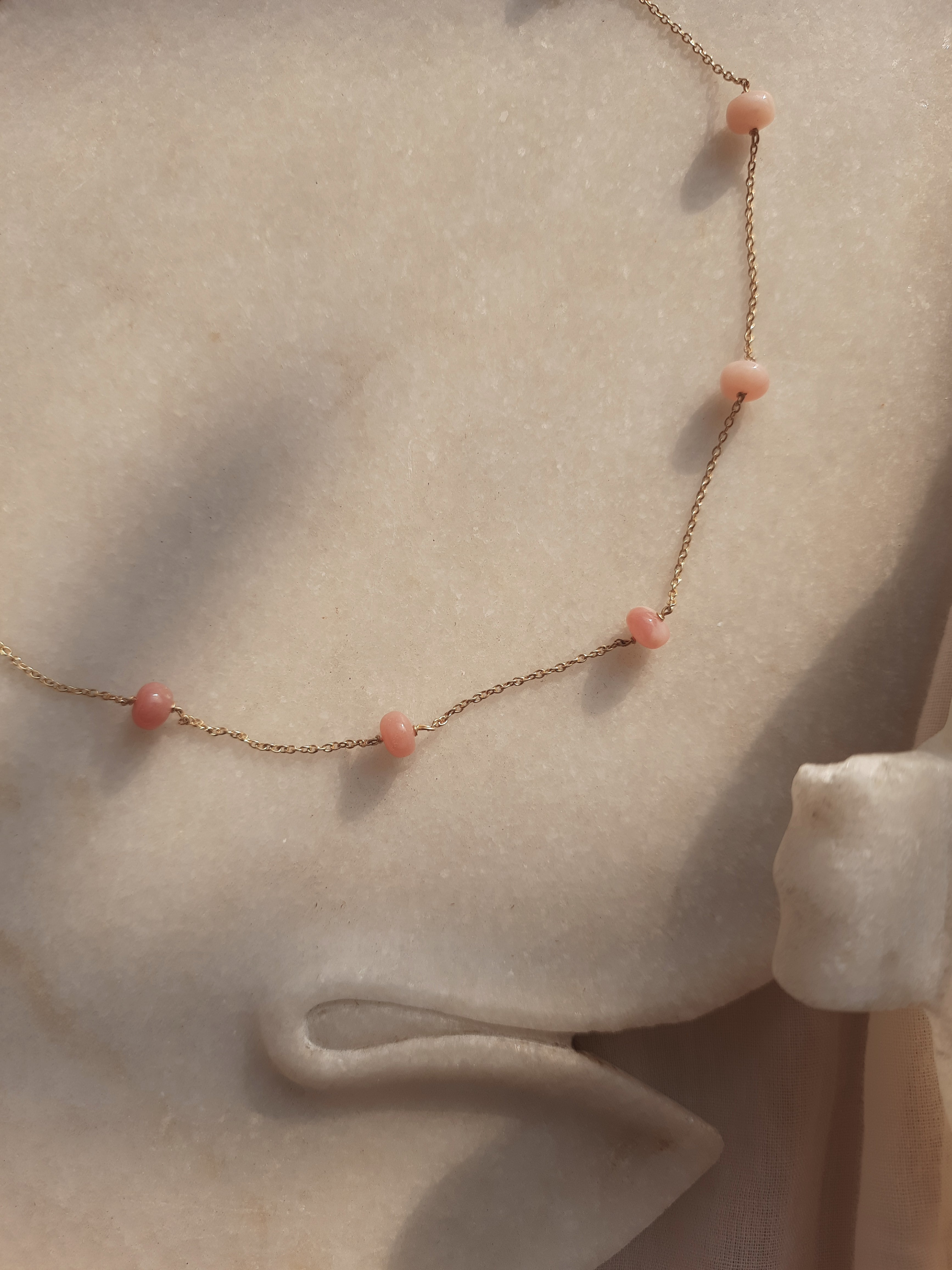 veti - Pink Opal Baati Choker