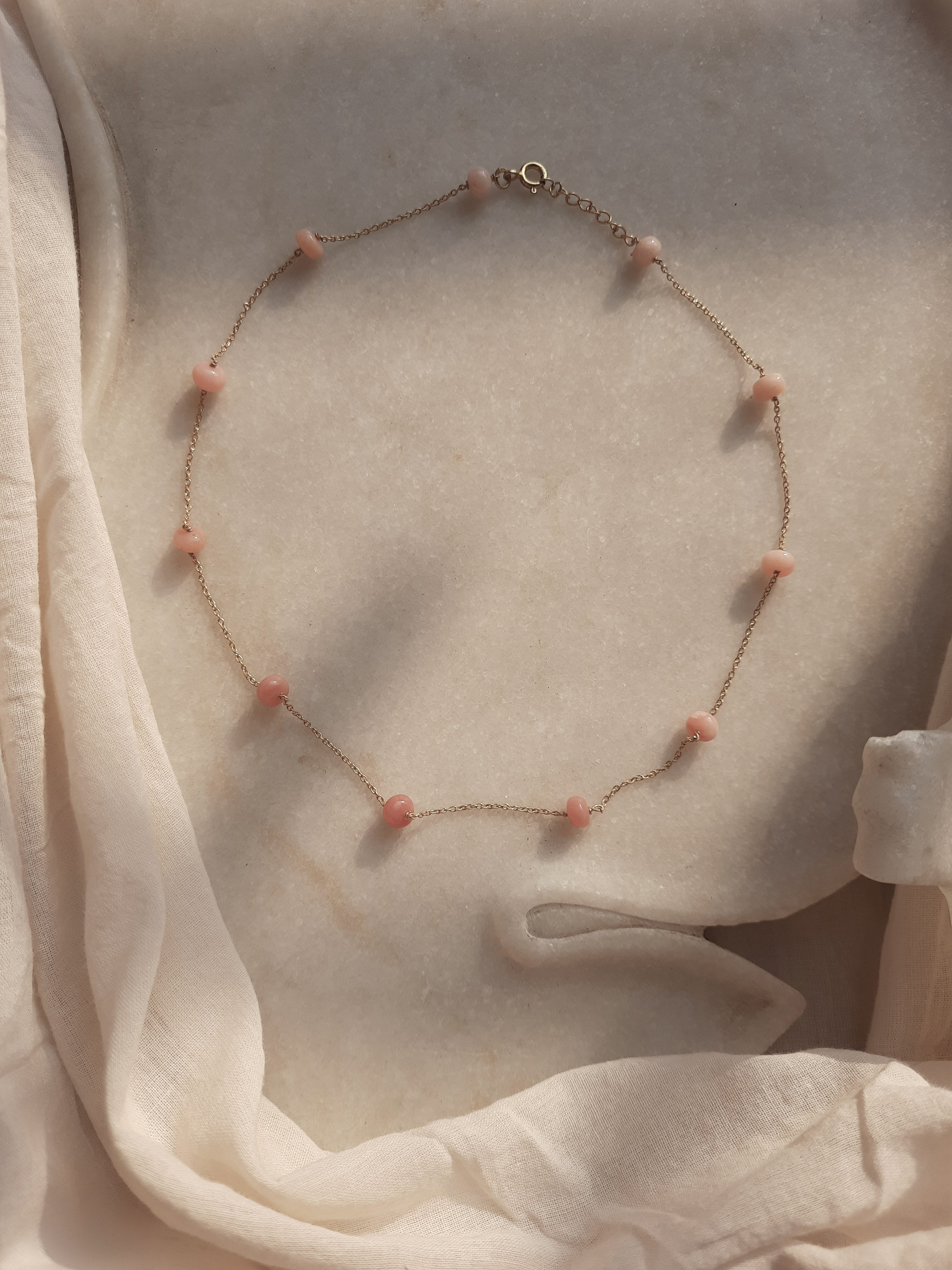 veti - Pink Opal Baati Choker