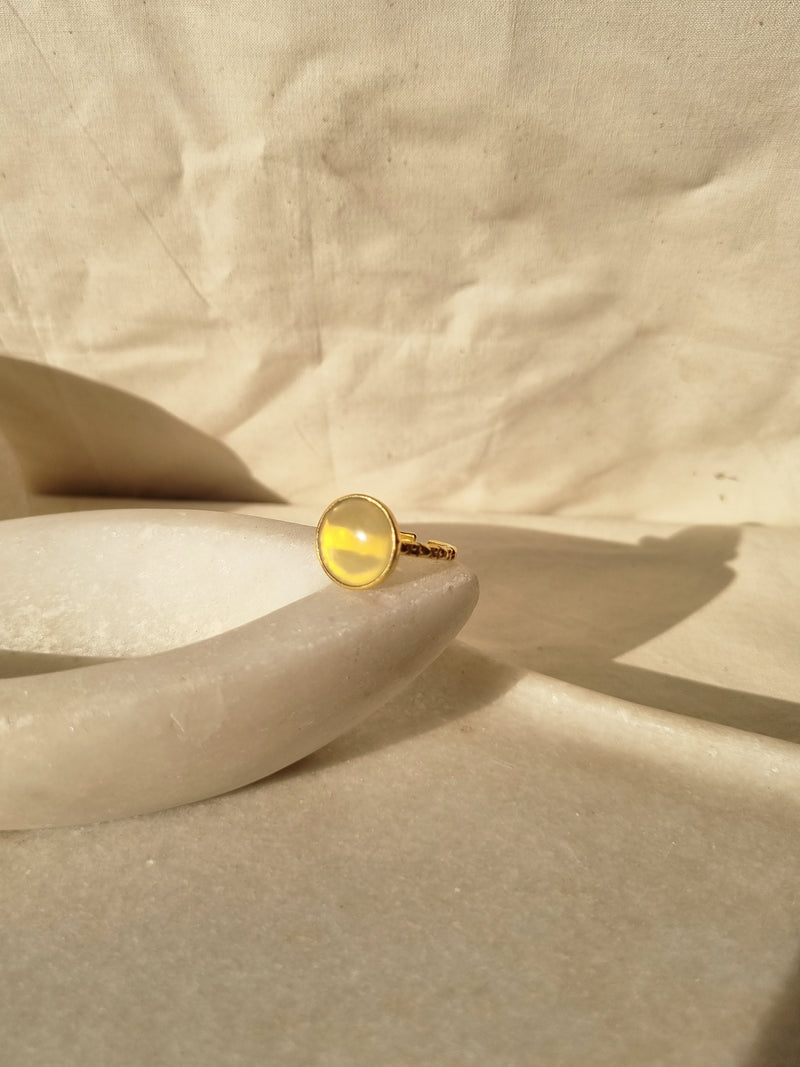 surya - Yellow Opal Sun Ring