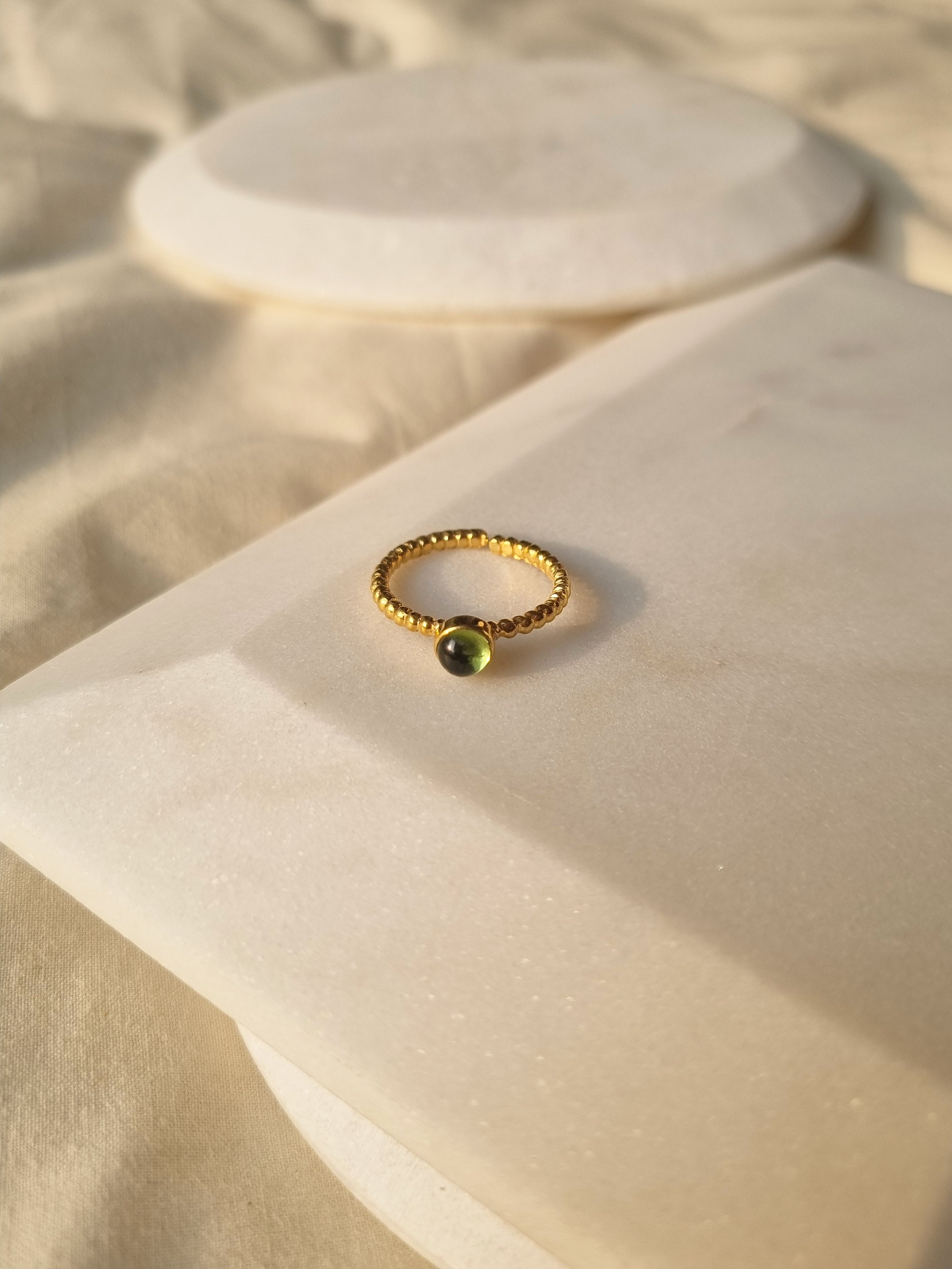 sukra - Peridot Venus Ring