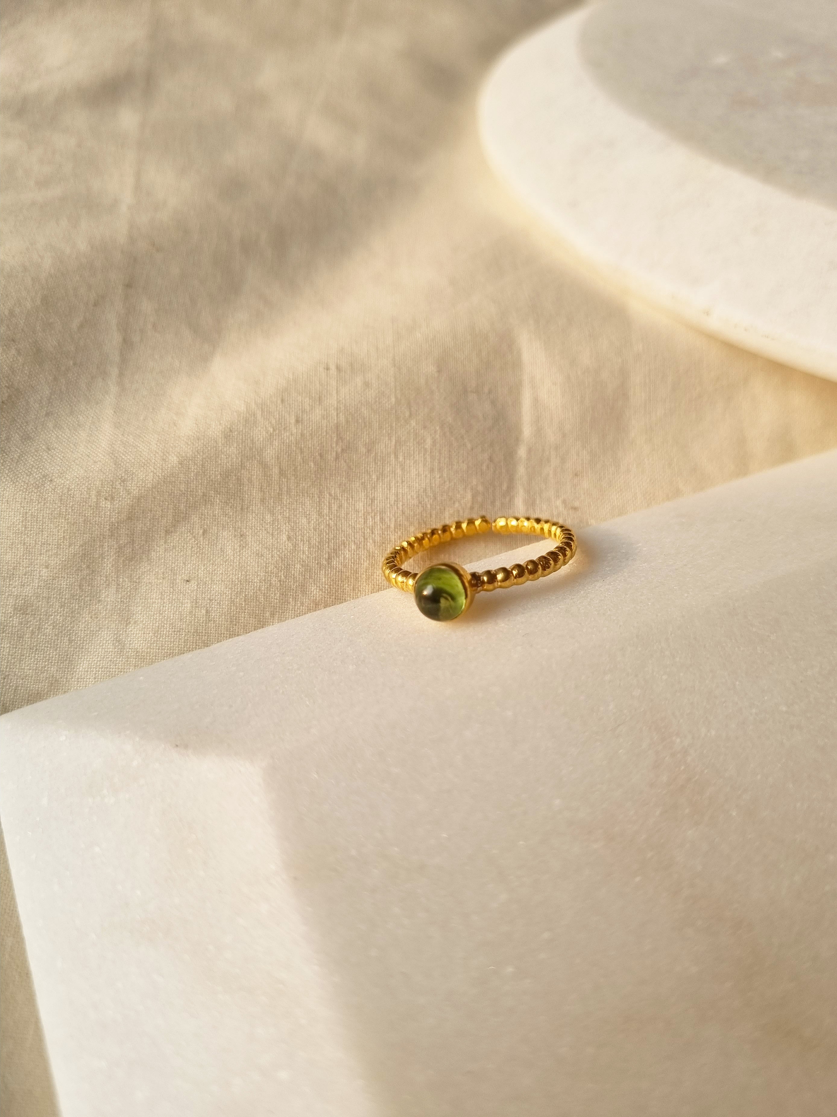 sukra - Peridot Venus Ring