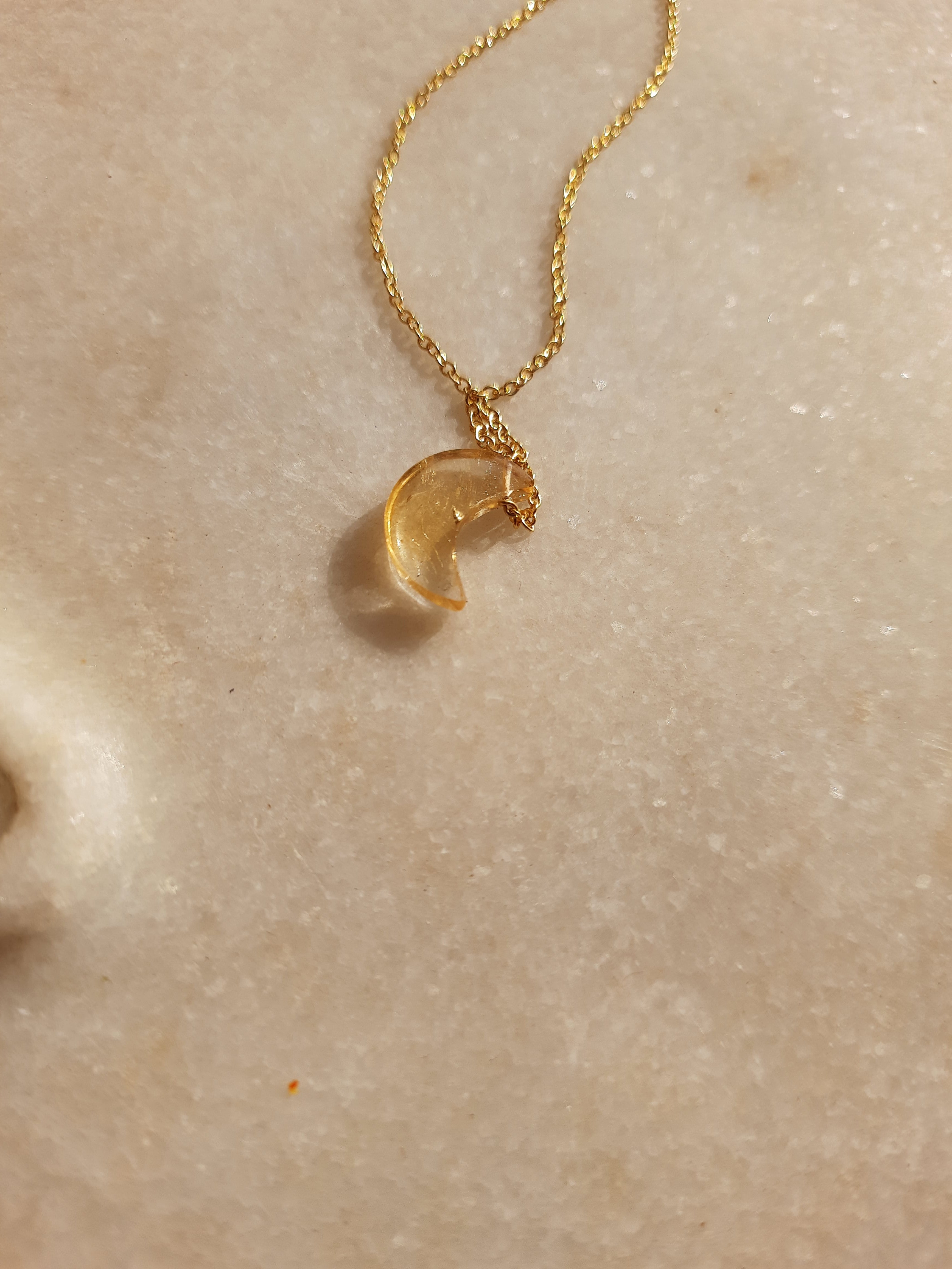 alate - Citrine Luna Pendant