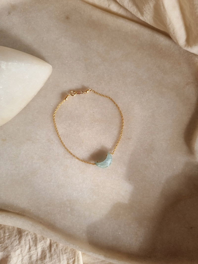 Natural Aquamarine Bracelet Stone Irregular Jewelry For Women Wholesale  Design Handmade Crystals Brazil Chip Jewelry
