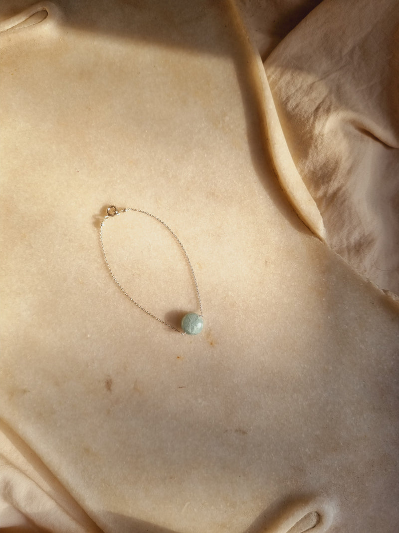 āntraya - Aquamarine Round Bracelet