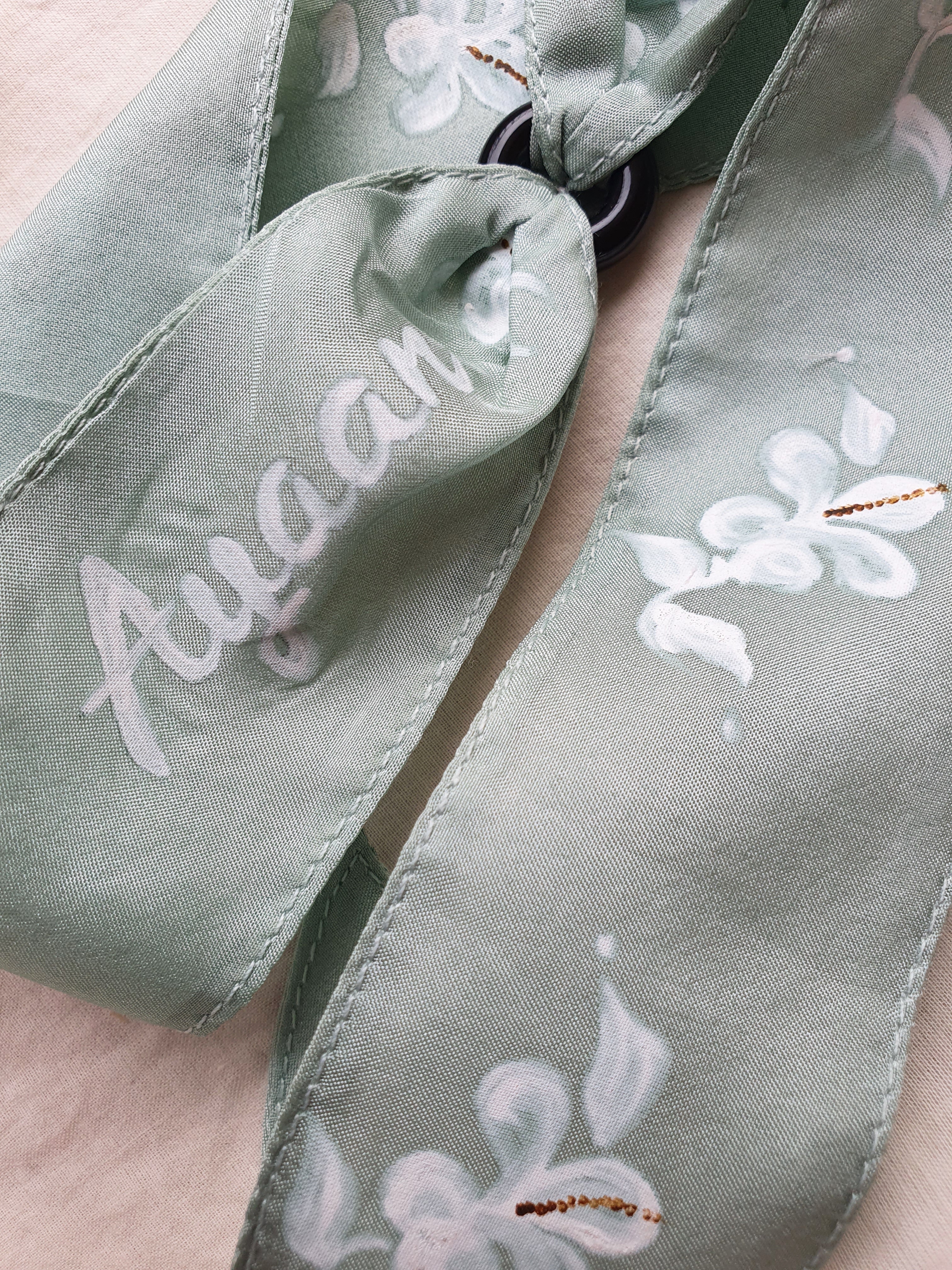 Custom Name on Sage Green Twilly