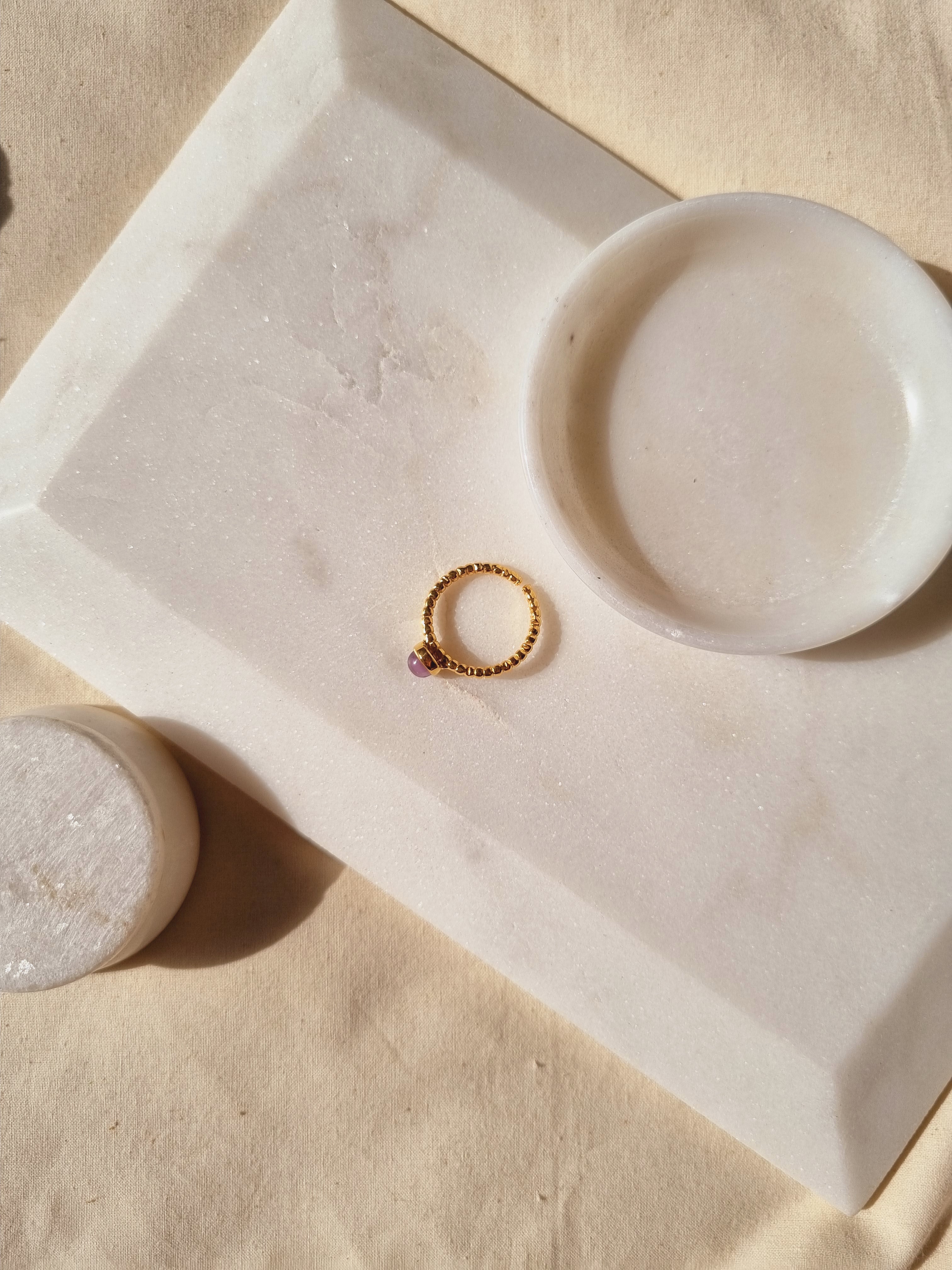 sukra - Amethyst Venus Ring